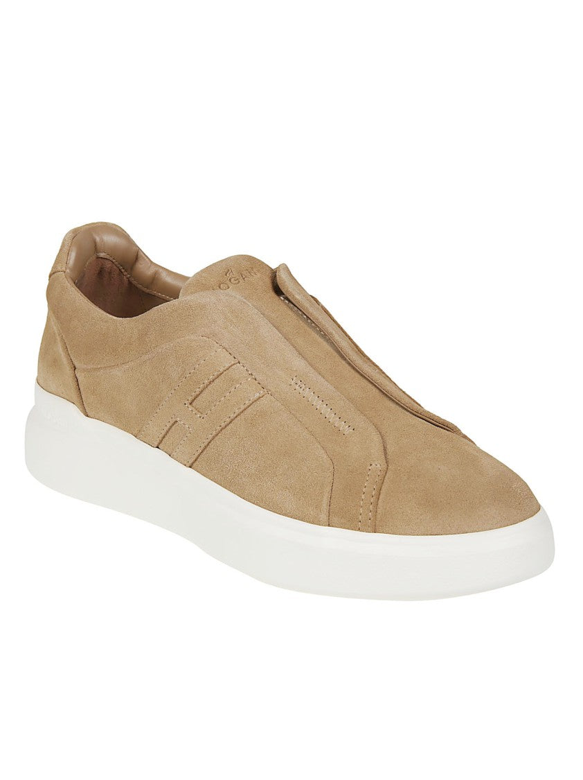 Hogan H580 Calf Leather Slip-On Sneakers