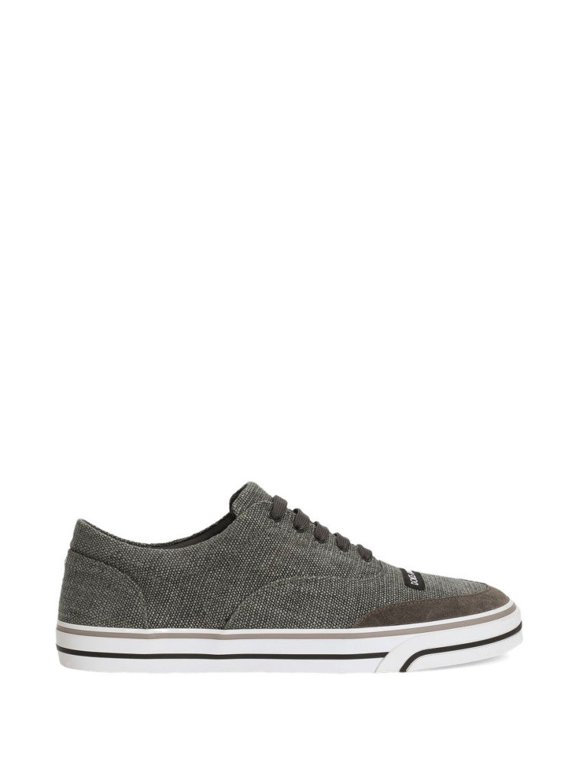 Dolce & Gabbana Grey Multi-Colored Sailing Sneakers