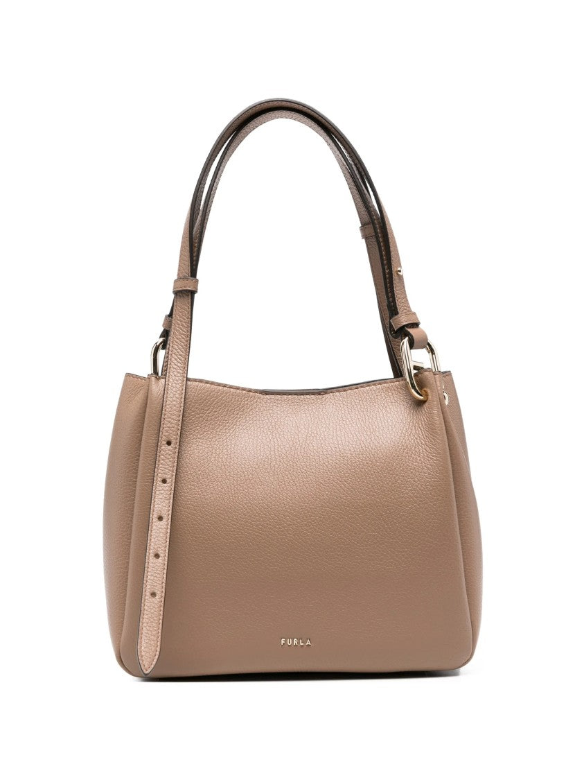 Furla Pebbled Leather Nuvola M Tote Bag