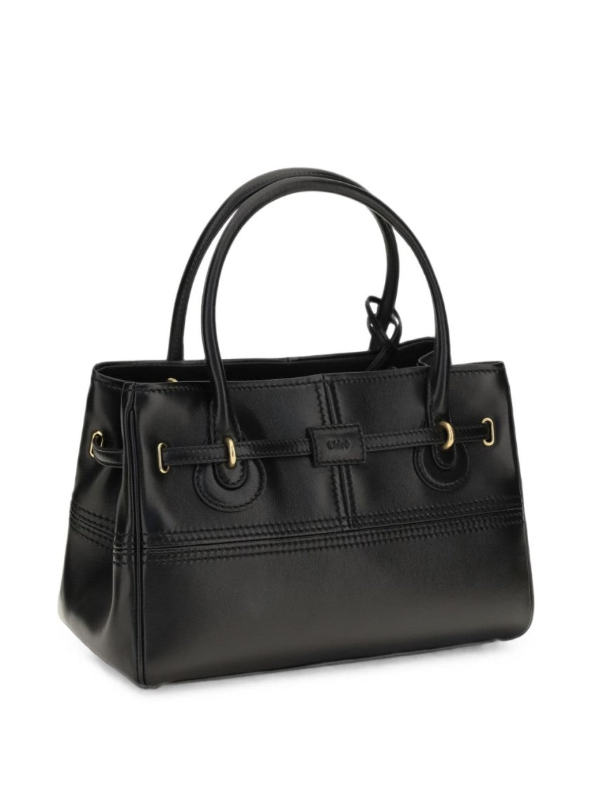 Chloé Black Padlock Lambskin Handbag