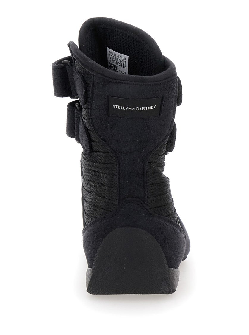 Stella Mccartney Textured High-Top Sneakers With Adjustable Straps