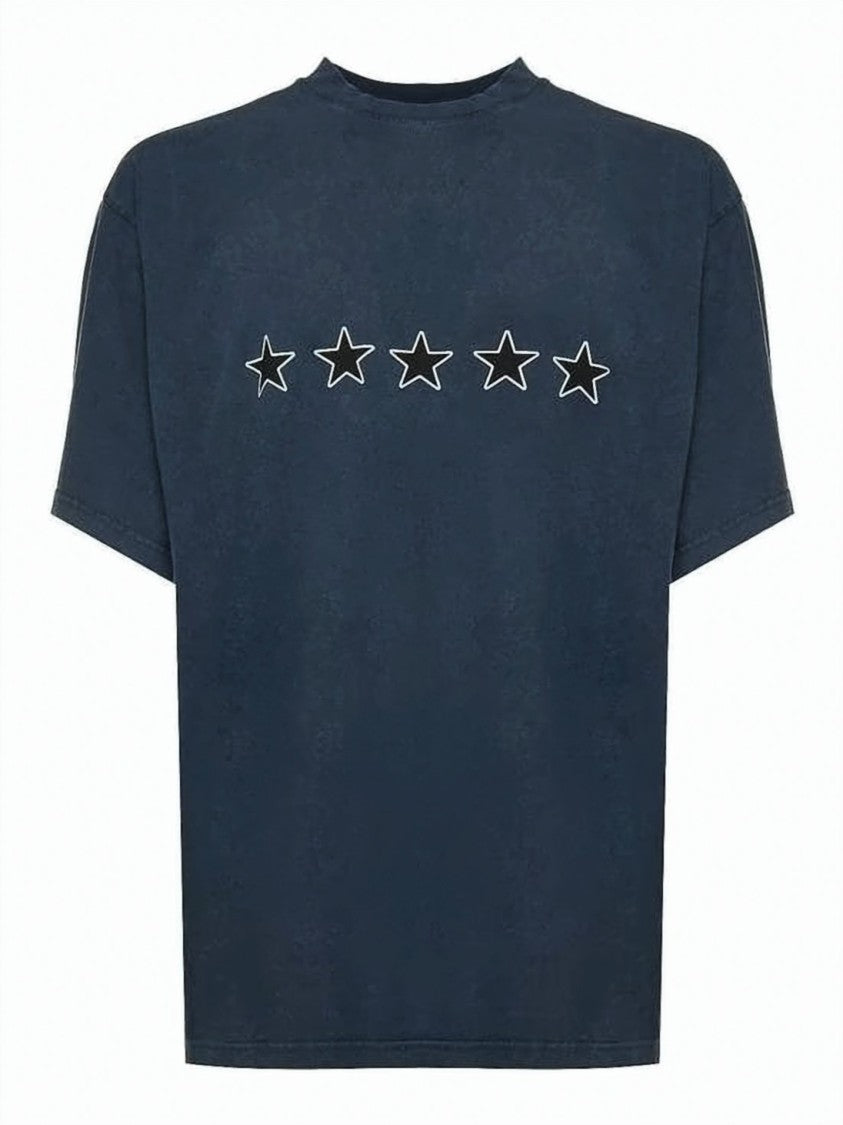 Balenciaga Relaxed-Fit Graphic T-Shirt With Star Detail