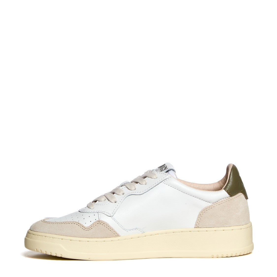 Autry White Leather And Suede Sneakers With Contrasting Accents