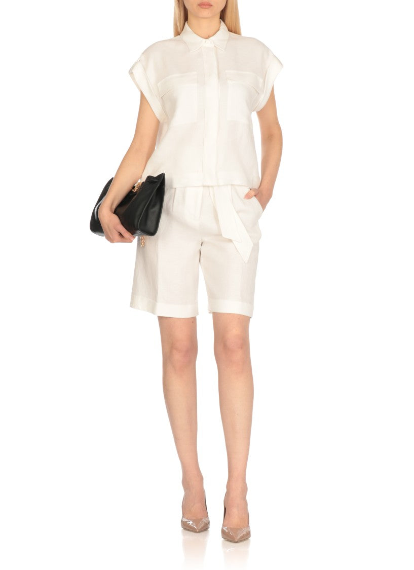 Peserico Ivory Linen Shirt