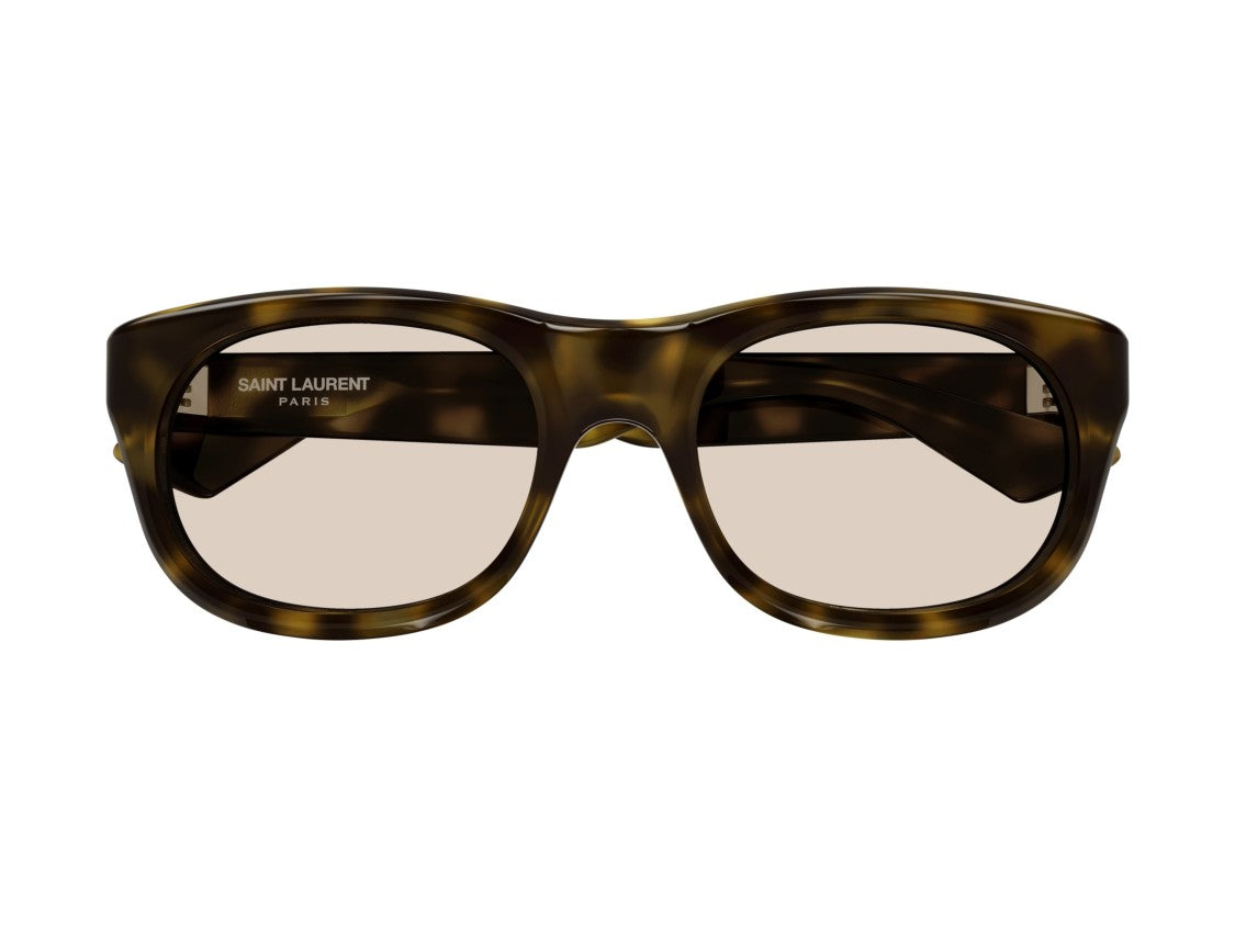 Saint Laurent Tortoiseshell Sl 815 Romy Square Sunglasses