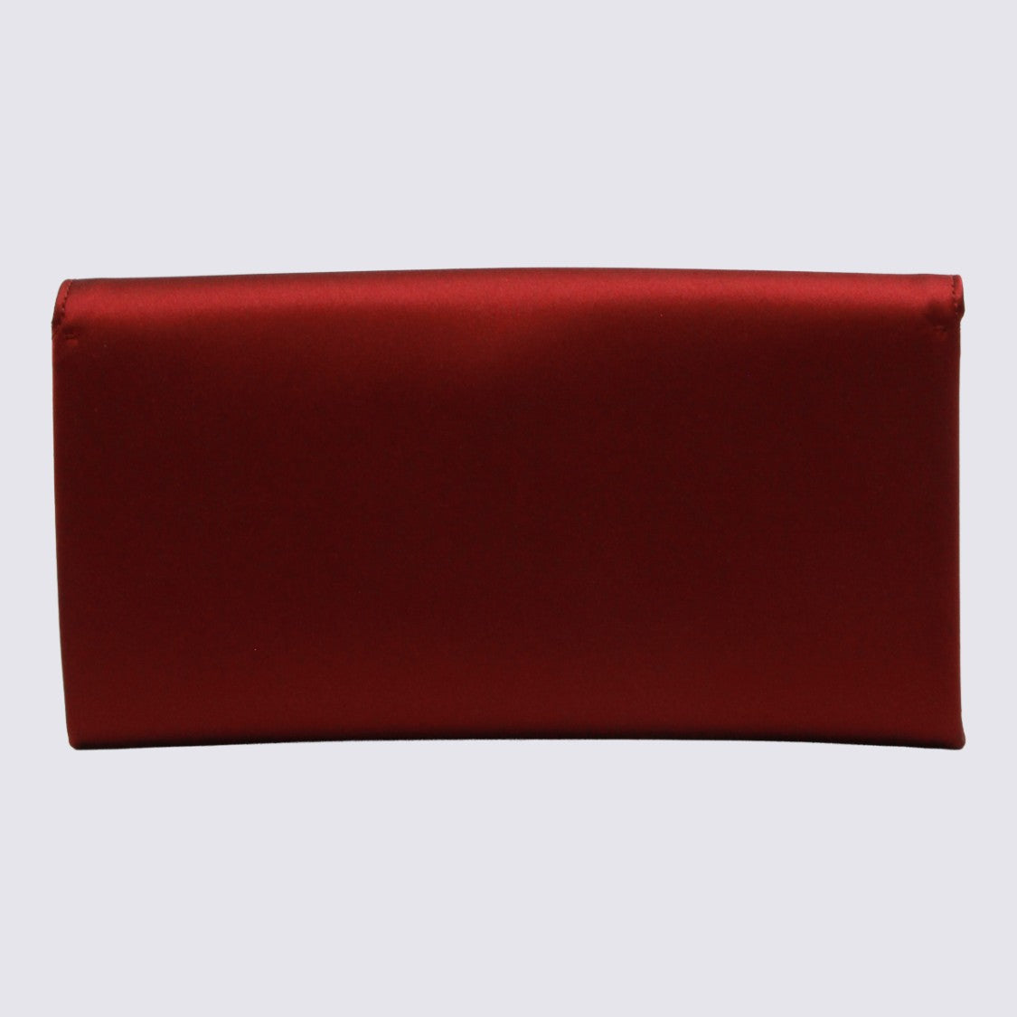 Tom Ford Rectangular Clutch Bag With Smooth Red Exterior And Metallic Clasp