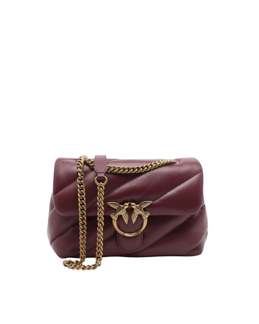 Pinko Love Puff Classic Small Quilted Leather Shoulder Bag