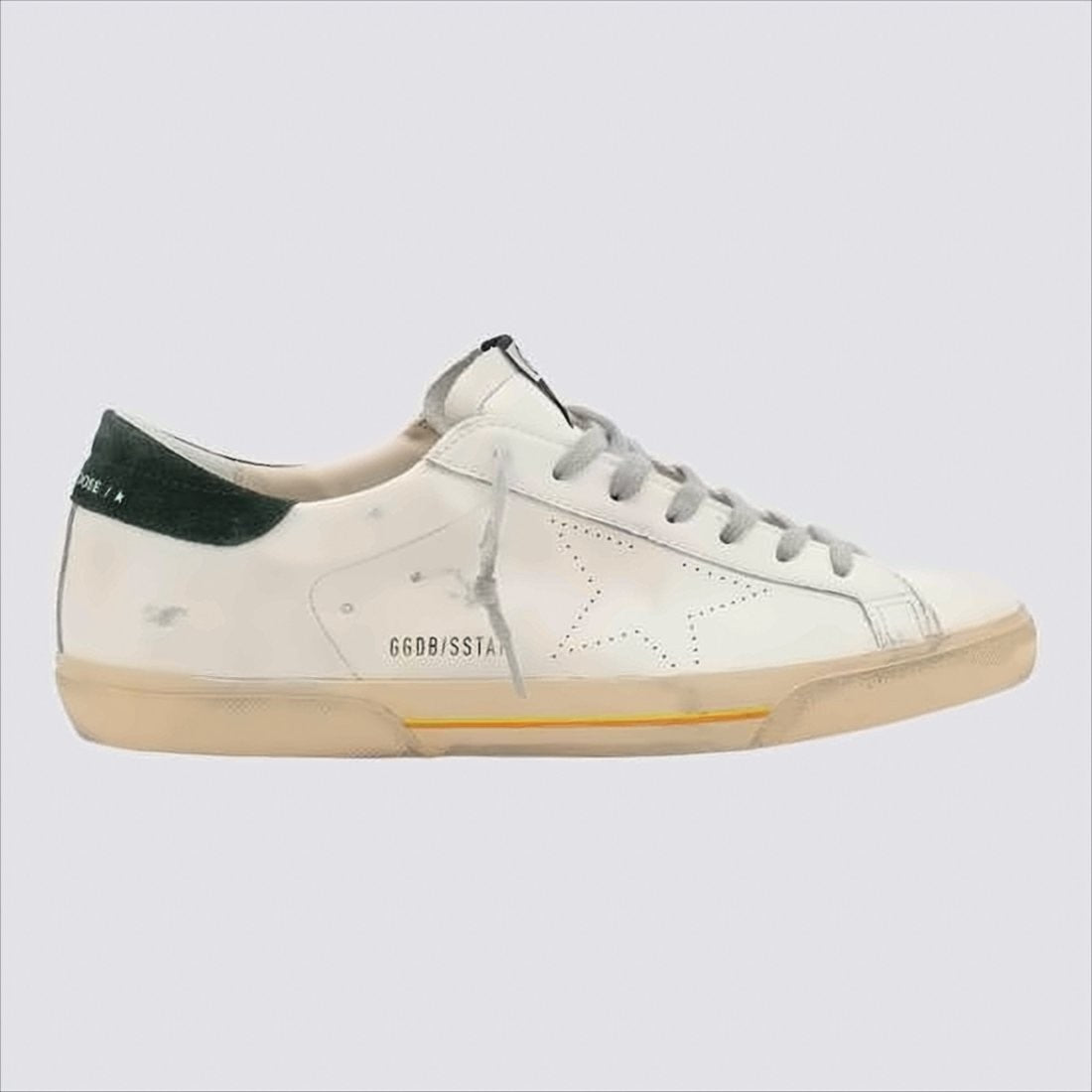 Golden Goose Low-Top White Leather Sneakers With Distressed Finish