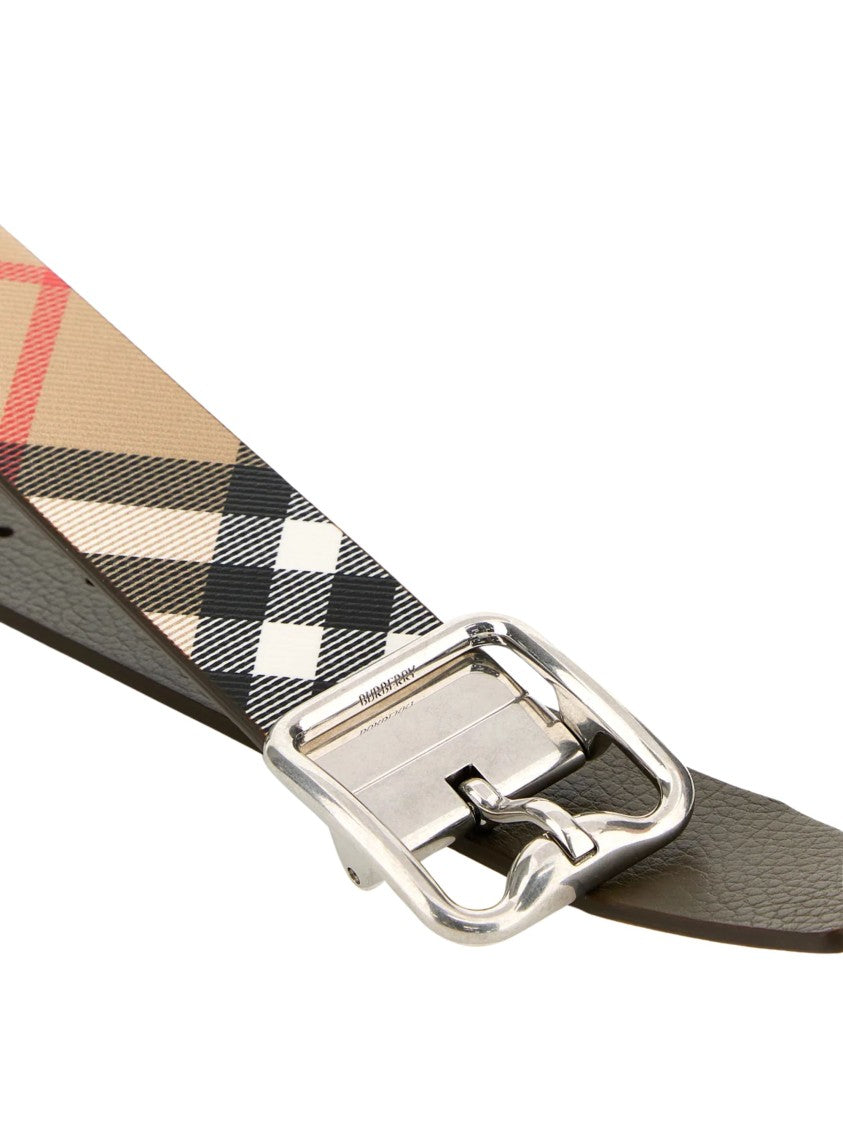 Burberry Check Reversible Belt