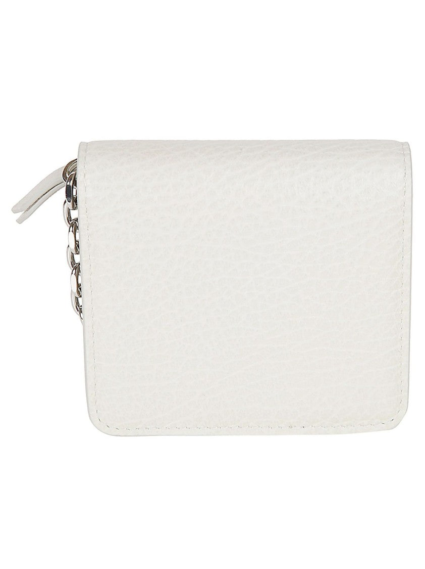 Maison Margiela Pebbled Finish Wallet With Rounded Edges