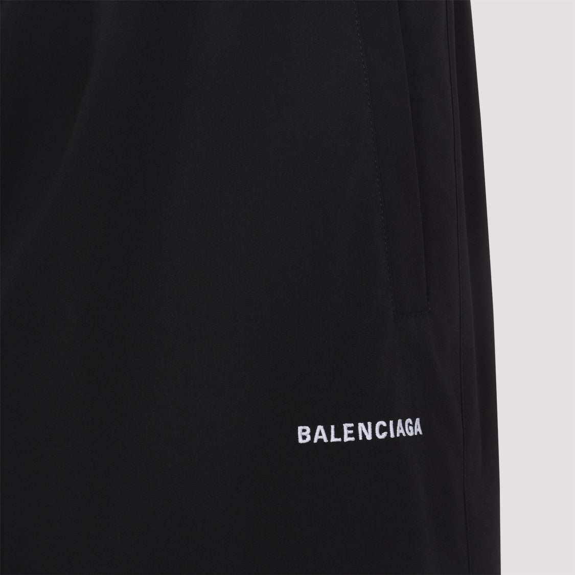 Balenciaga Relaxed Fit Black Wide-Leg Trousers