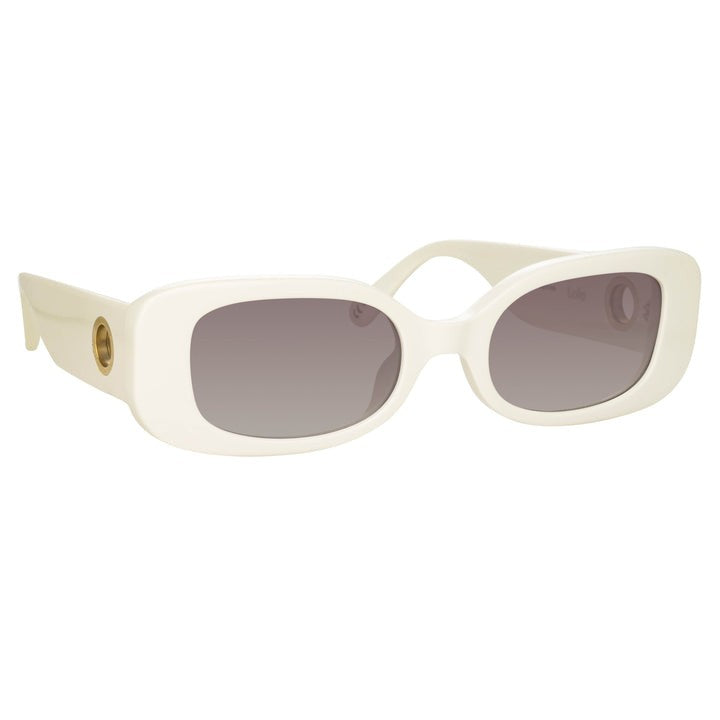 Linda Farrow Lola Rectangular Sunglasses In