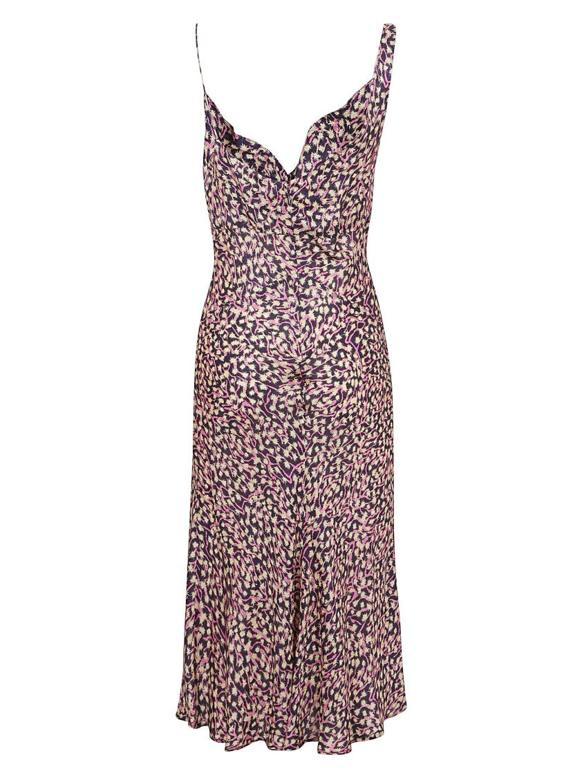 Isabel Marant Flattering Fitted Dress With Abstract Print
