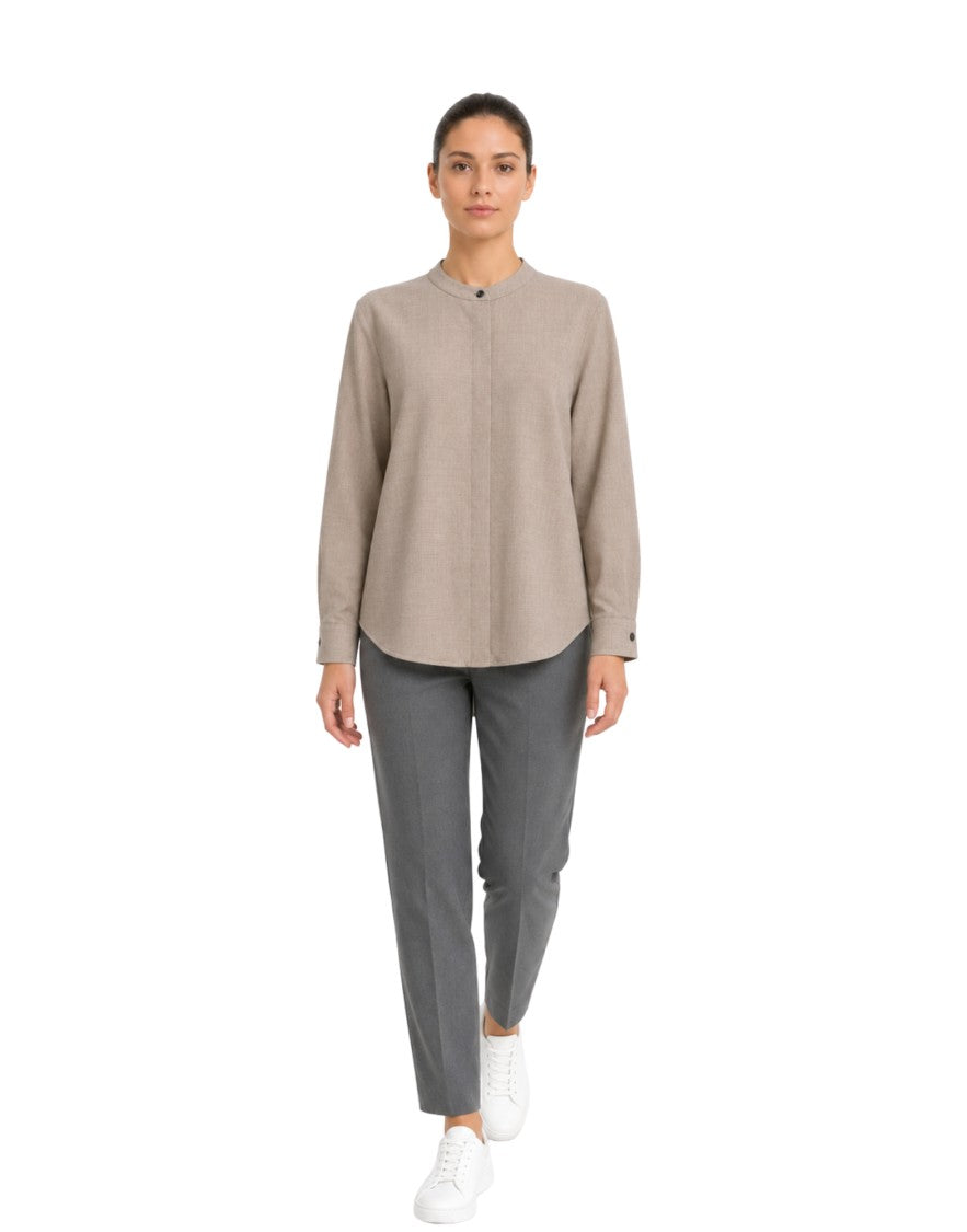 Nine In The Morning Orzo Long-Sleeved Wool Shirt