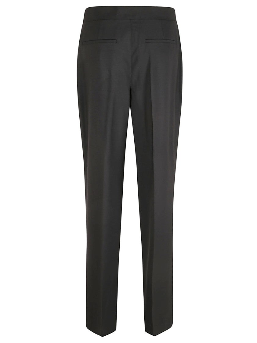 Tory Burch Tailored Mid-Rise Wool Trousers With Straight Legs