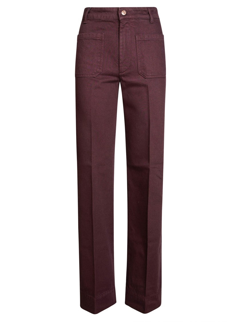 Victoria Beckham Alina Five-Pocket Denim Straight-Leg Jeans
