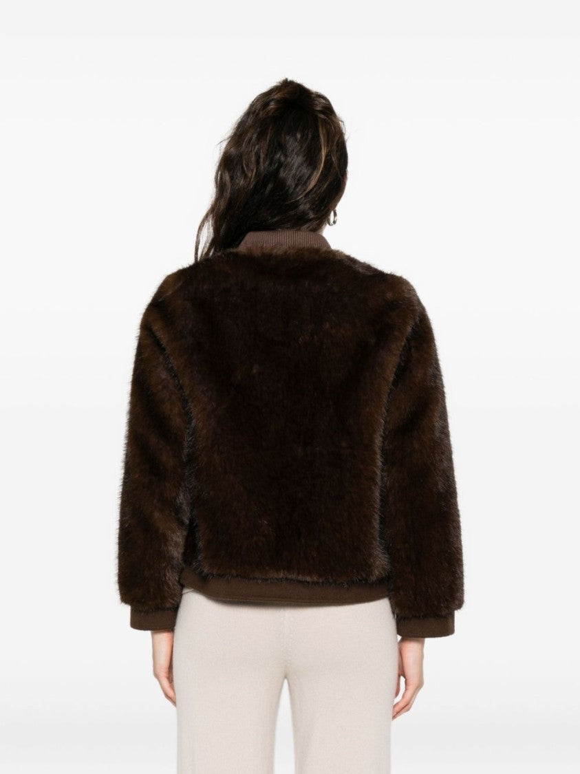 Valentini 1972 Boxy Brown Coat With Plush Texture