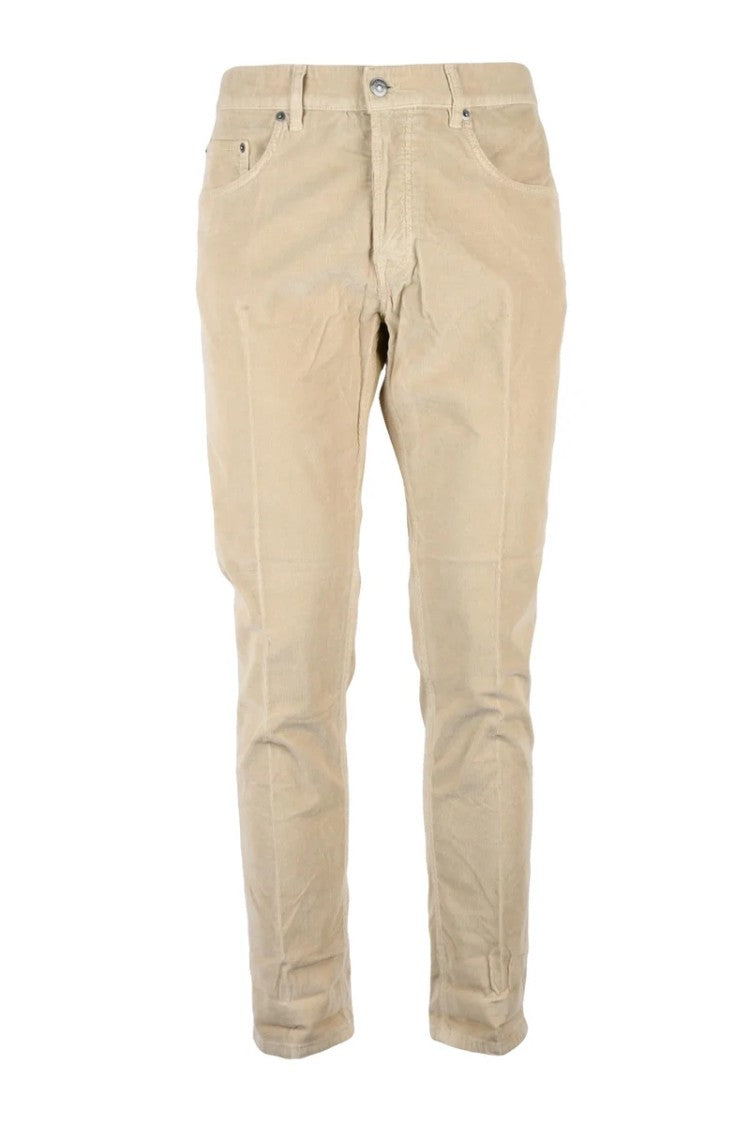 Dondup Icon Velvet Trousers - Beige
