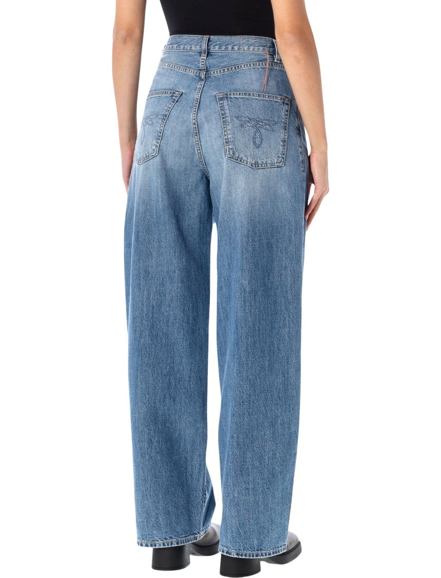 Fortela High-Waisted Five-Pocket Super Baggy Jeans
