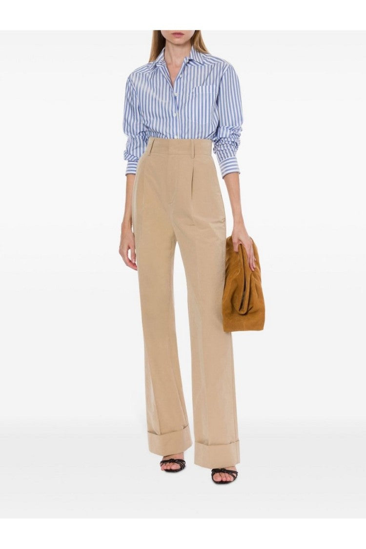 Philosophy Di Lorenzo Serafini Polyester-Cotton Blend Wide Trousers