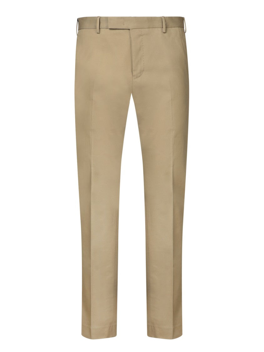 Pt Torino Green Subtle Texture Trousers