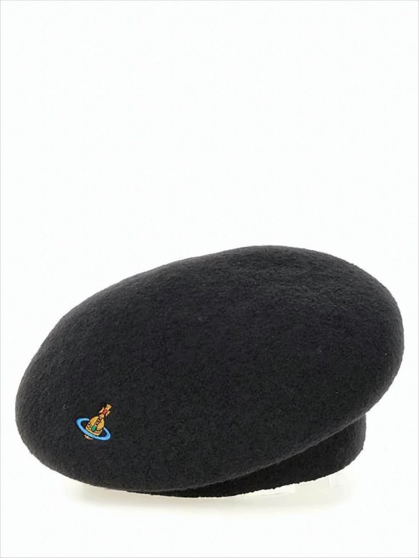 Vivienne Westwood Classic Black Wool Beret