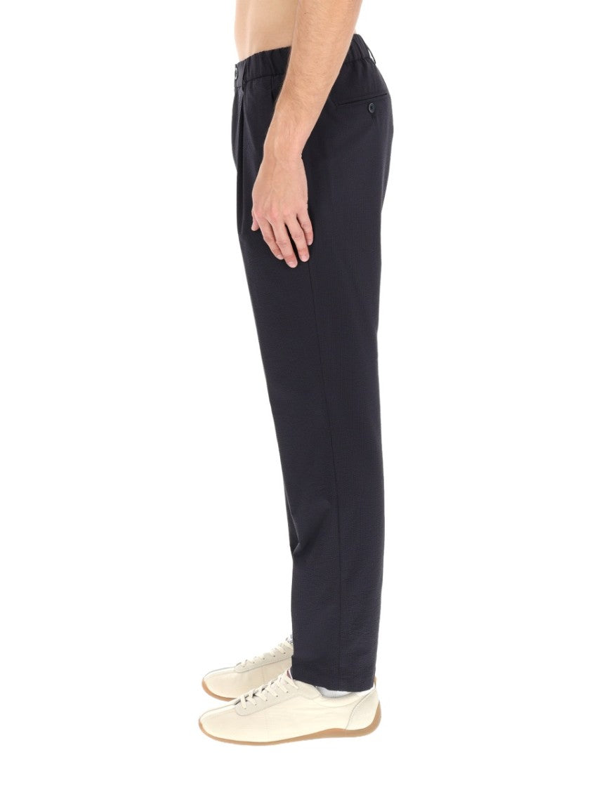 Herno Matte Tailored Polyester Straight-Leg Pants