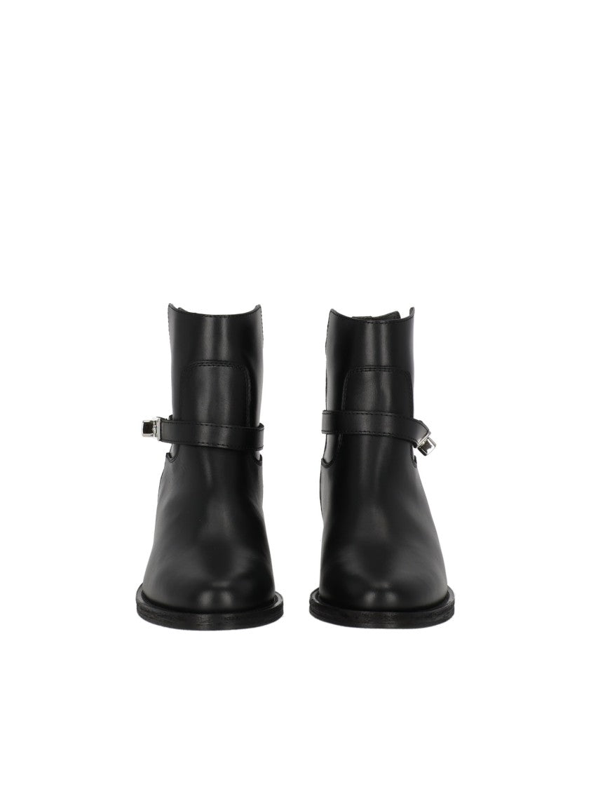 Via Roma 15 Asymmetrical Split Ankle Boots