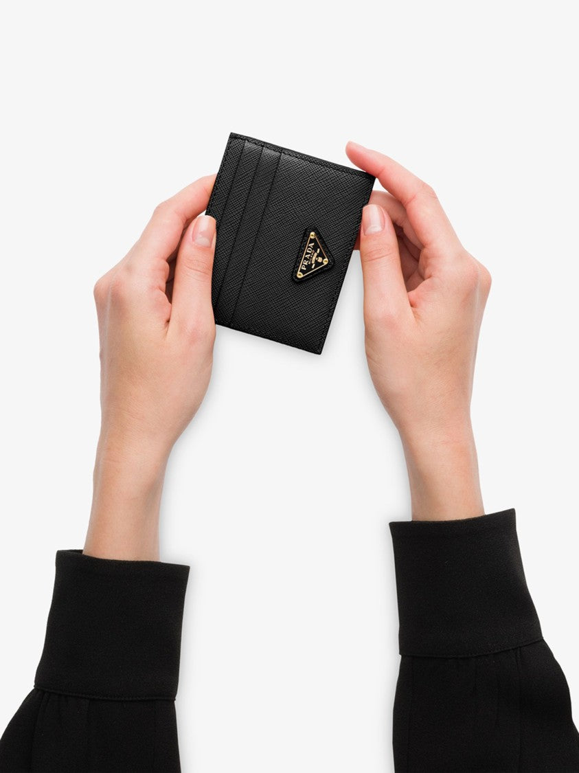 Prada Black Saffiano Leather Card Holder