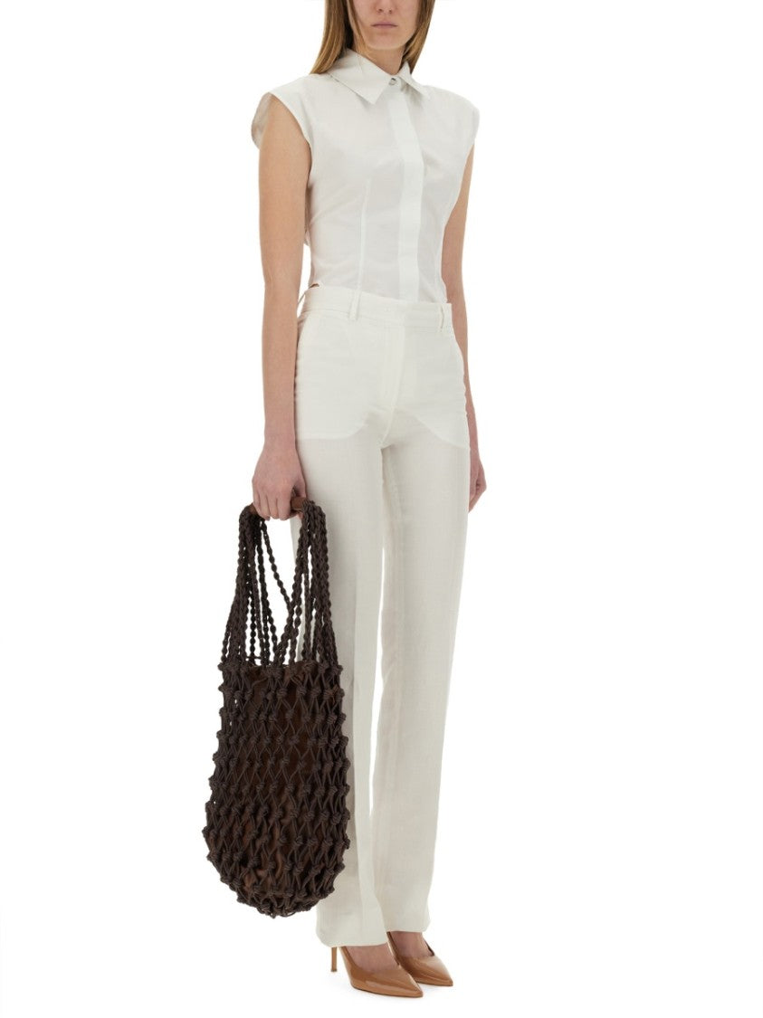 Sportmax Straight-Fit Tailored Pants With Mid-Rise Waist