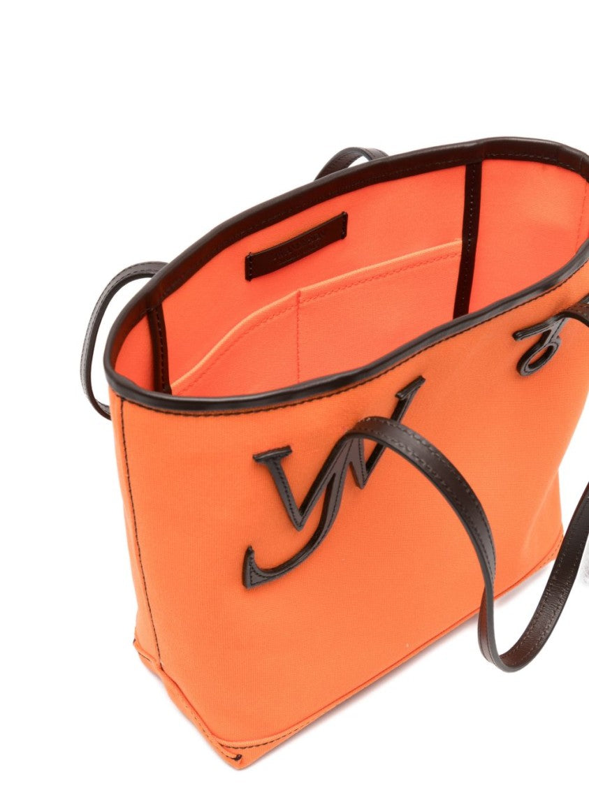 J. W. Anderson Orange Structured Cotton Tote Bag