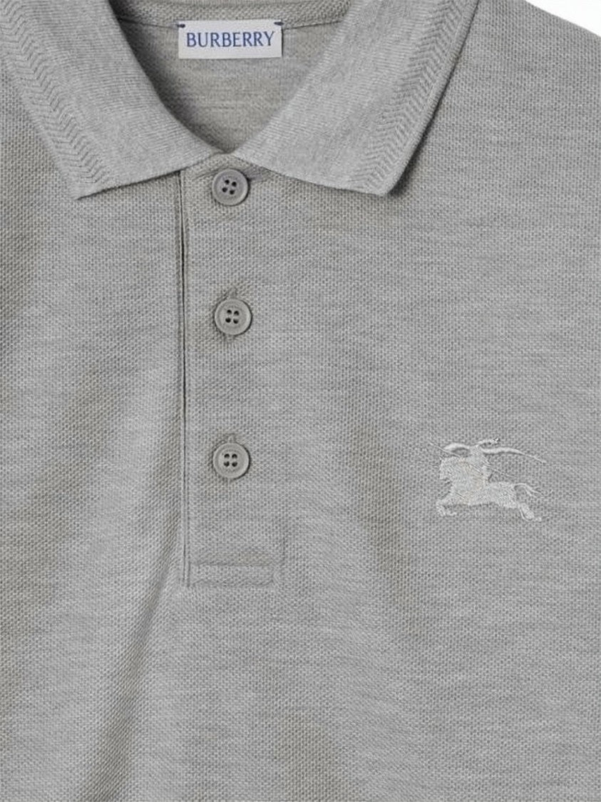 Burberry Tailored Fit Grey Polo Shirt