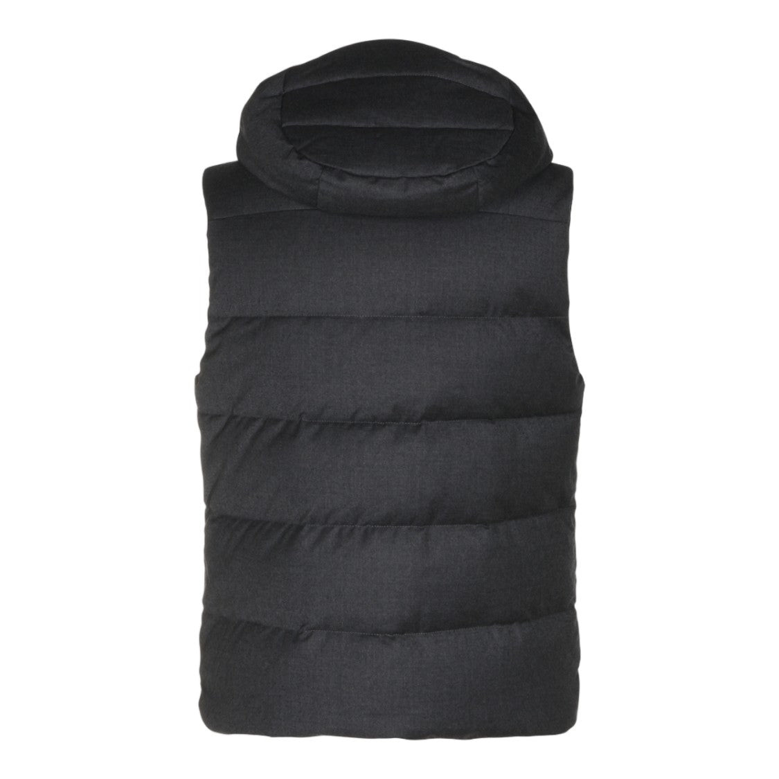 Moorer Sleeveless Padded Vest With Detachable Hood