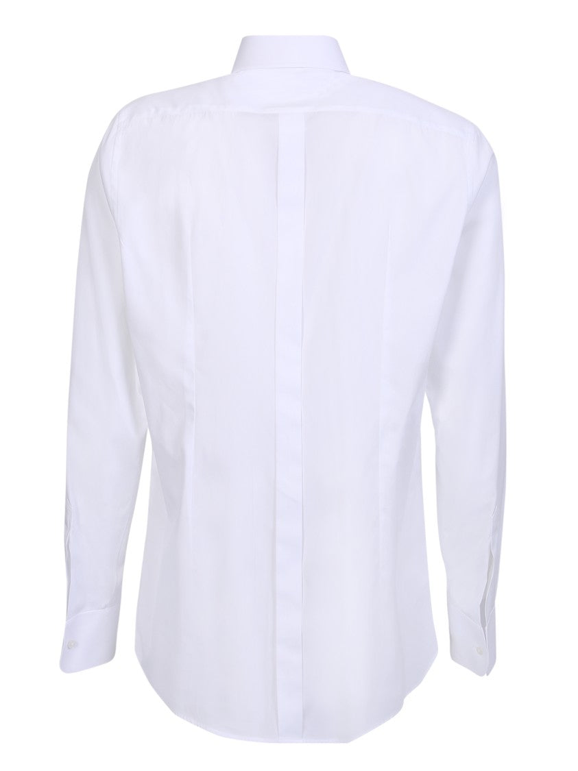 Dolce & Gabbana White Tailored-Cut Cotton Shirt