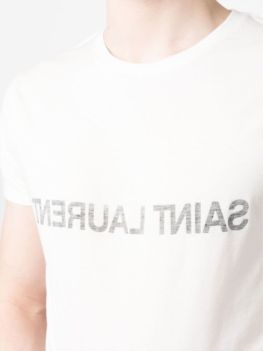 Saint Laurent Saint Laurent Reversed Logo T-Shirt