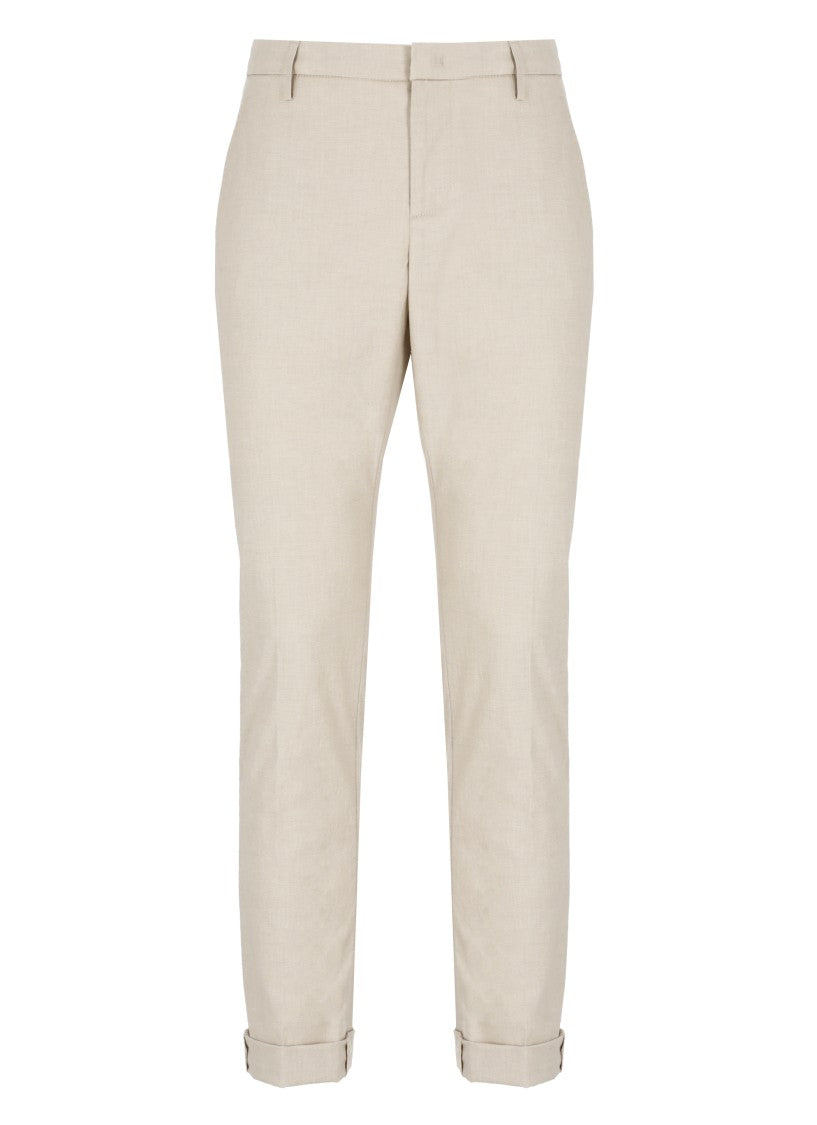 Dondup Beige Gaubert Cotton Trousers