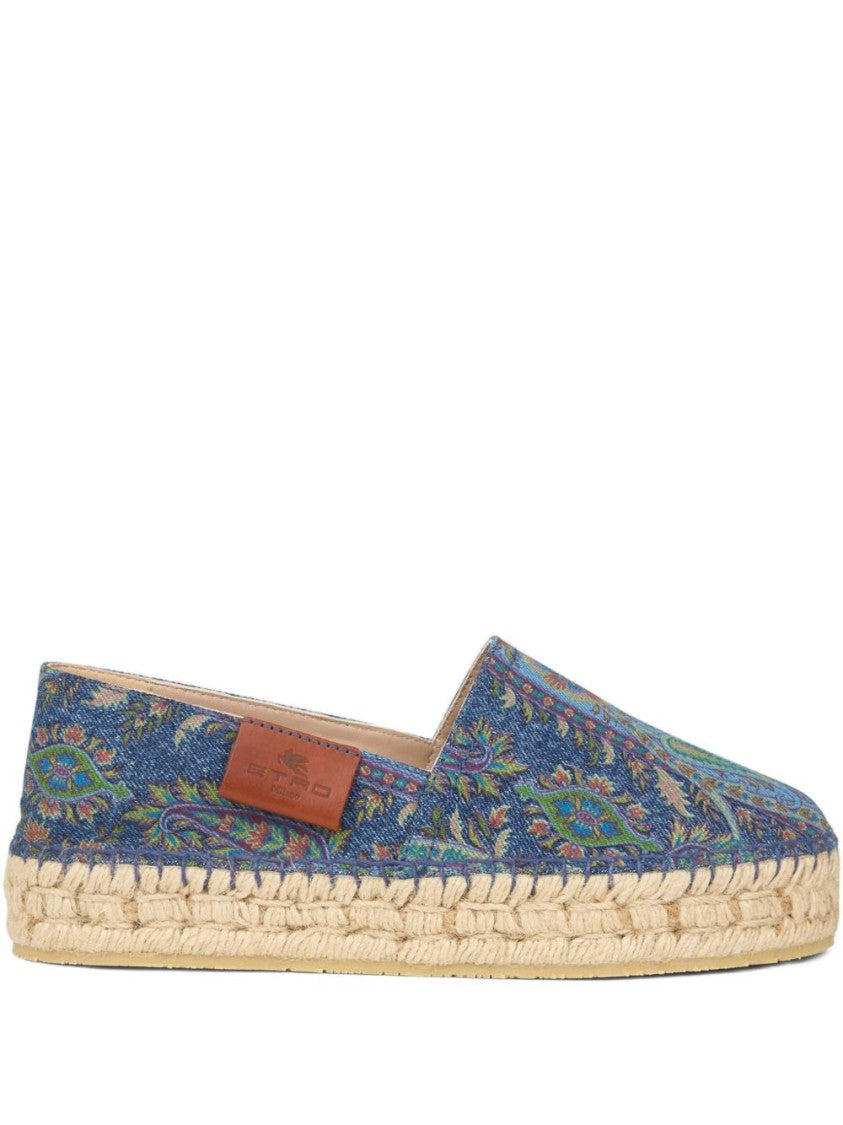 Etro Slip-On Espadrilles With Floral Paisley Design