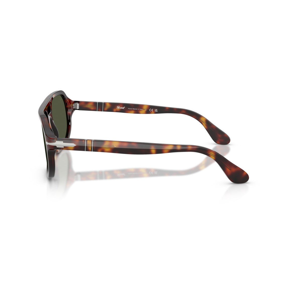 Persol 0Po3393s Aviator-Inspired Tortoiseshell Sunglasses With Keyhole Bridge