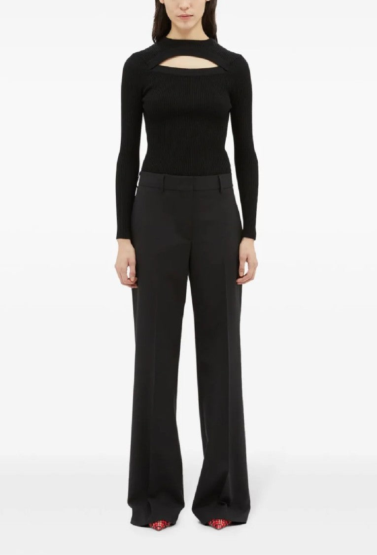 Msgm Wide Leg Tailored Trousers