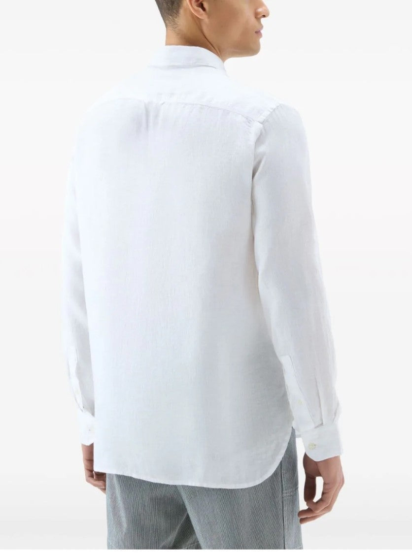Woolrich Classic Button-Down Linen Shirt