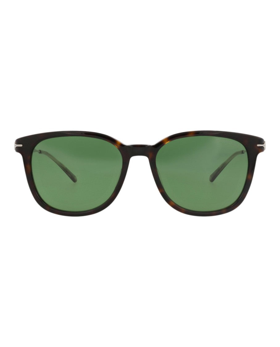 Montblanc Square-Frame Recycled Acetate Sunglasses With Metal Temples