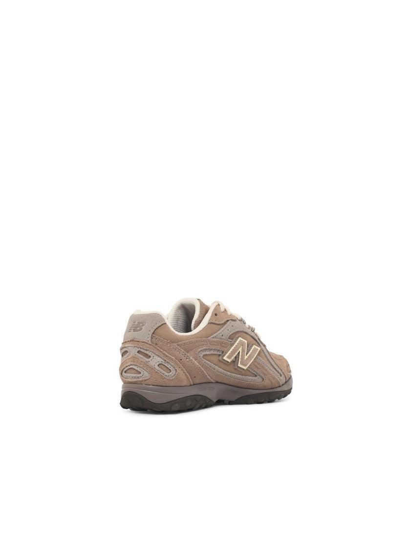 New Balance Brown Suede Sneakers With 3D Inserts And Embossed Logo