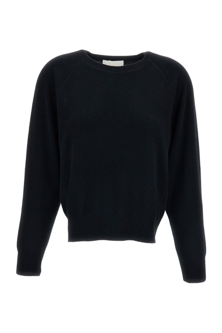 Lisa Yang Black Cambrie Cut-Out Cashmere Sweater