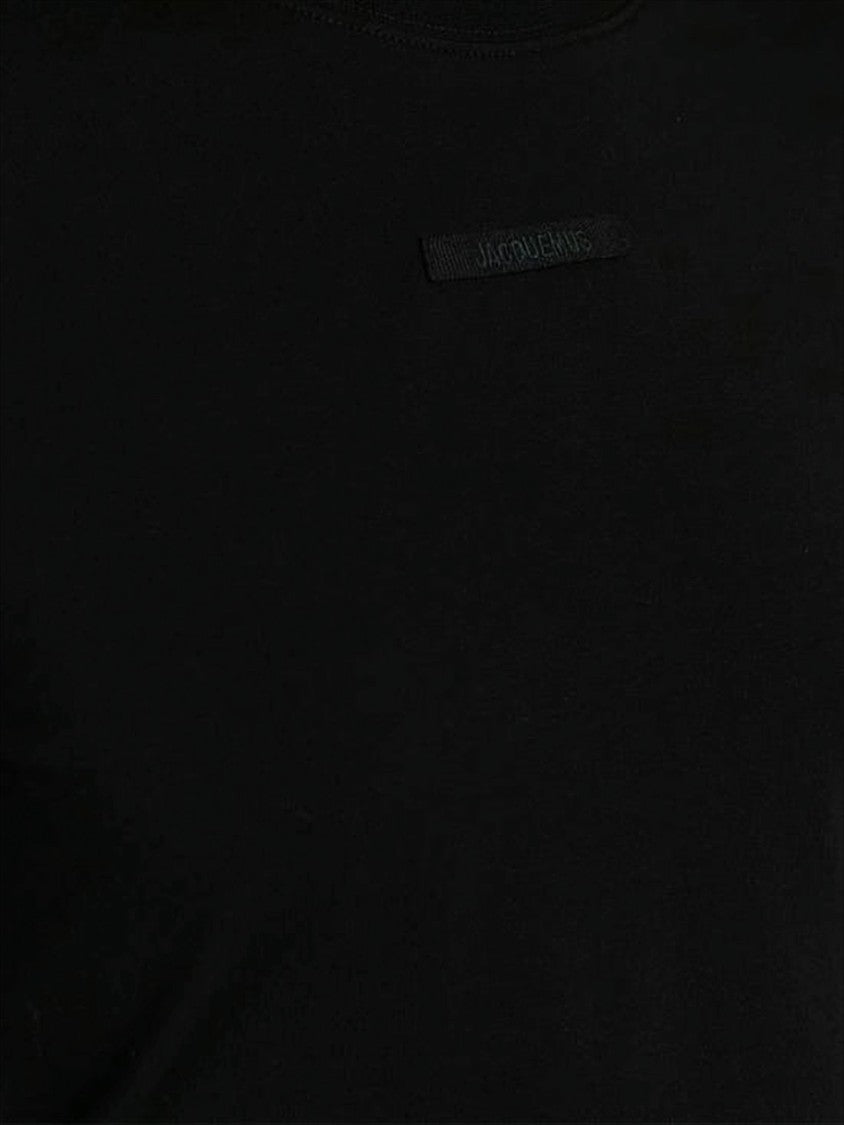 Jacquemus Fitted Long-Sleeve Top With Tonal Logo Patch