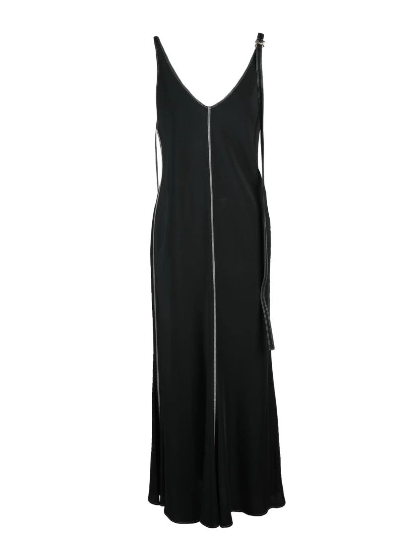 Sportmax Black Unione Viscose Dress