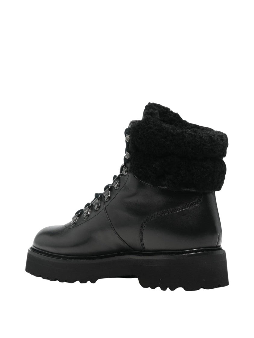 Woolrich Main Hiking Leather Shearling Boots