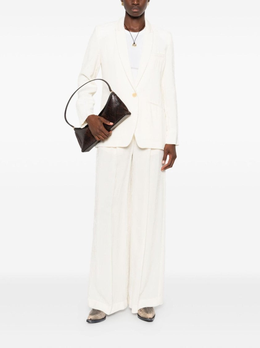 Forte Forte White Jacket With Notched Lapel