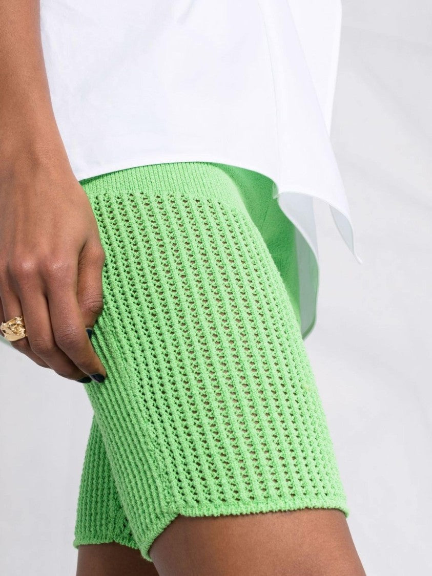 Nanushka Crochet Cycling Shorts