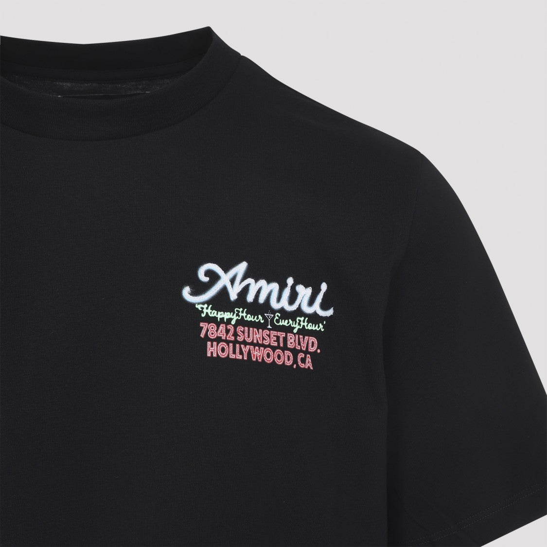 Amiri Cotton T-Shirt With Embroidered Detailing