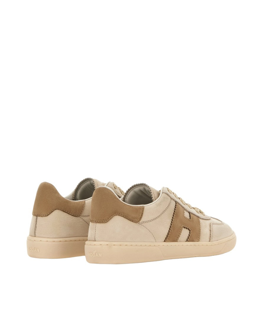 Hogan Low-Top Sneakers With Distinctive 'H' Logo And Rubber Cup Sole